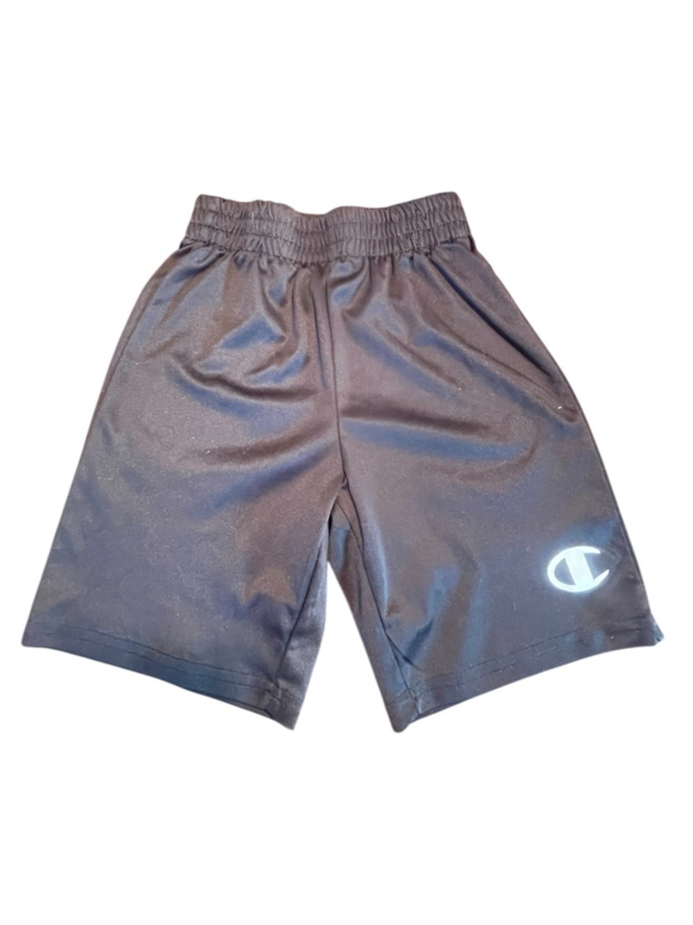 Champion Boys Black Athletic Shorts Size 6 Elastic Waist Sporty Gorpcore